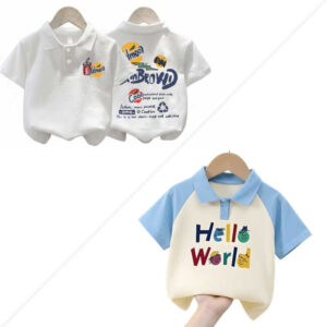 Stylish cotton Polo t-shirt combo for boys=HZ-601
