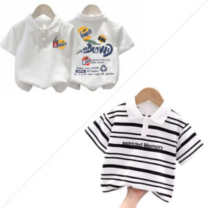 Stylish cotton Polo t-shirt combo for boys=HZ-603