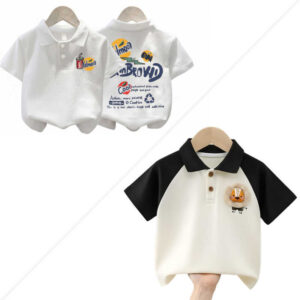 Stylish cotton Polo t-shirt combo for boys=HZ-605