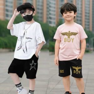Stylish cotton t-shirt and pant combo for boys=HZ-567