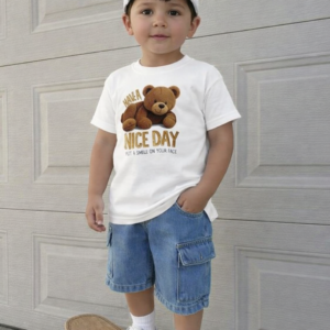 Premium Quality T-Shirt And Jeans Pant Combo Set For Baby=WH-107