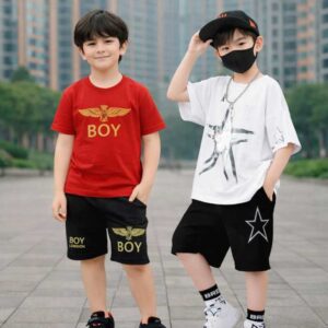 Stylish cotton t-shirt and pant combo for boys=HZ-552