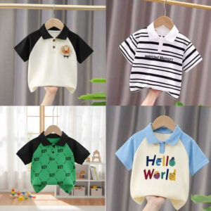 Stylish cotton Polo t-shirt combo for boys=HZ-613