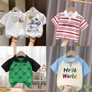 Stylish cotton Polo t-shirt combo for boys=HZ-617