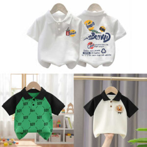 Stylish cotton Polo t-shirt combo for boys=HZ-623
