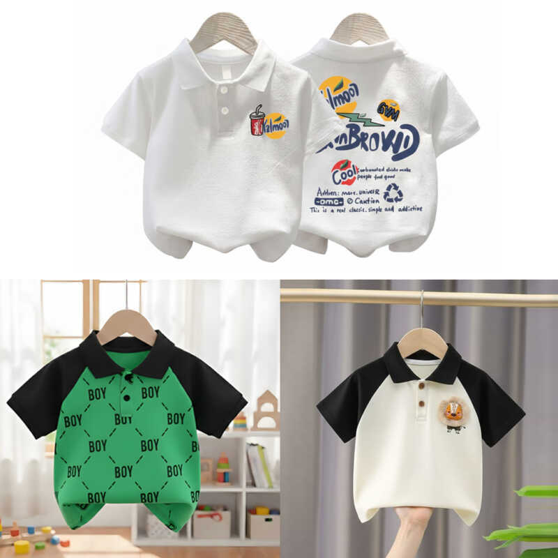 Stylish cotton Polo t-shirt combo for boys=HZ-623