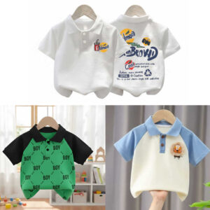 Stylish cotton Polo t-shirt combo for boys=HZ-625