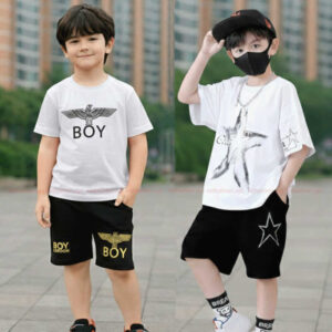 Stylish cotton t-shirt and pant combo for boys=HZ-563