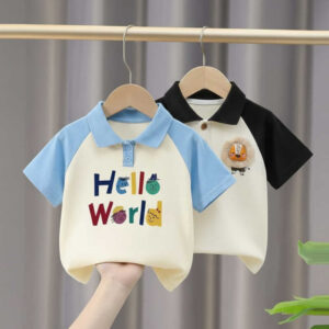 Stylish cotton Polo t-shirt combo for boys=HZ-571