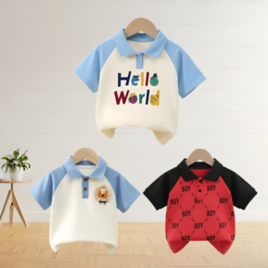 Stylish cotton Polo t-shirt combo for boys=HZ-665