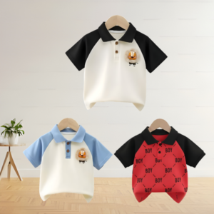 Stylish cotton Polo t-shirt combo for boys=HZ-668