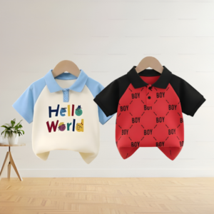 Stylish cotton Polo t-shirt combo for boys=HZ-650