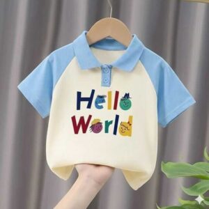 Stylish cotton Polo t-shirt for boys=HZ-509