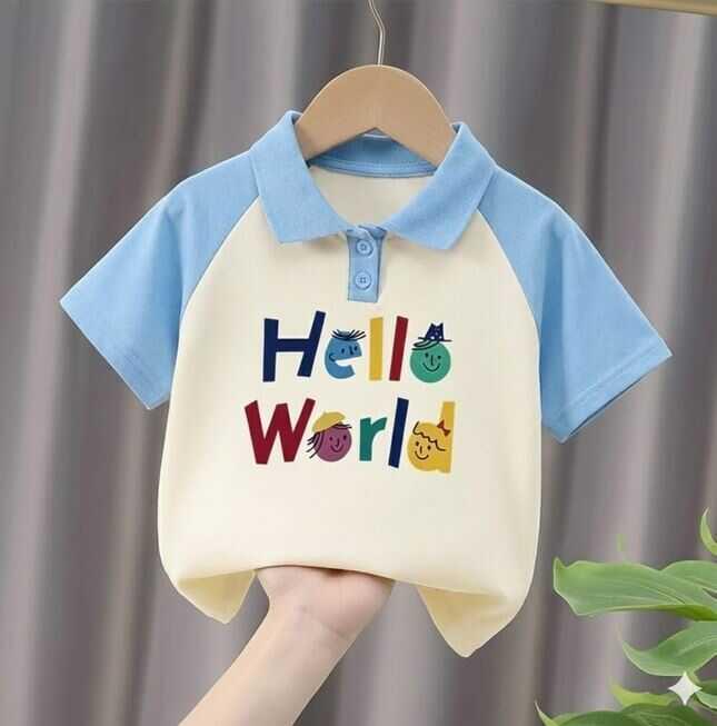 Stylish cotton Polo t-shirt for boys=HZ-509