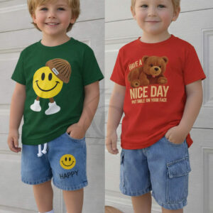 Premium Quality T-Shirt And Jeans Pant Combo Set For Baby=WH-121