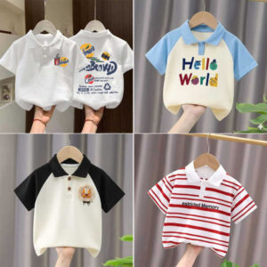 Stylish cotton Polo t-shirt combo for boys=HZ-649