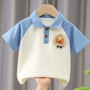 Stylish cotton Polo t-shirt for boys=HZ-513