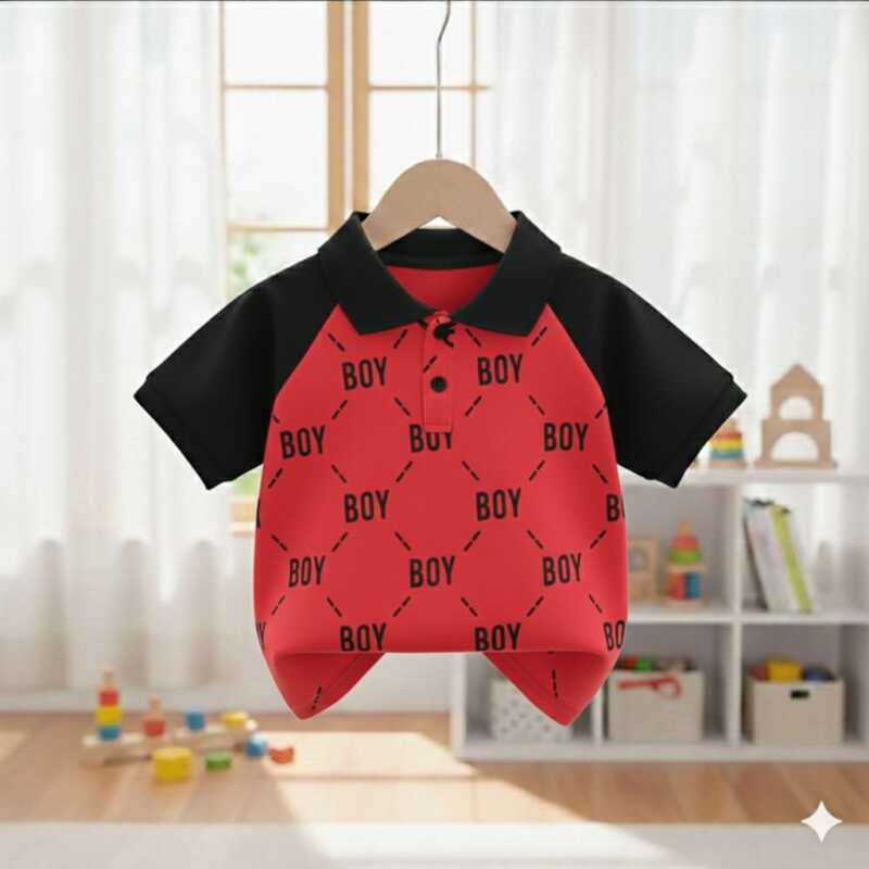 Stylish cotton Polo t-shirt for boys=HZ-655